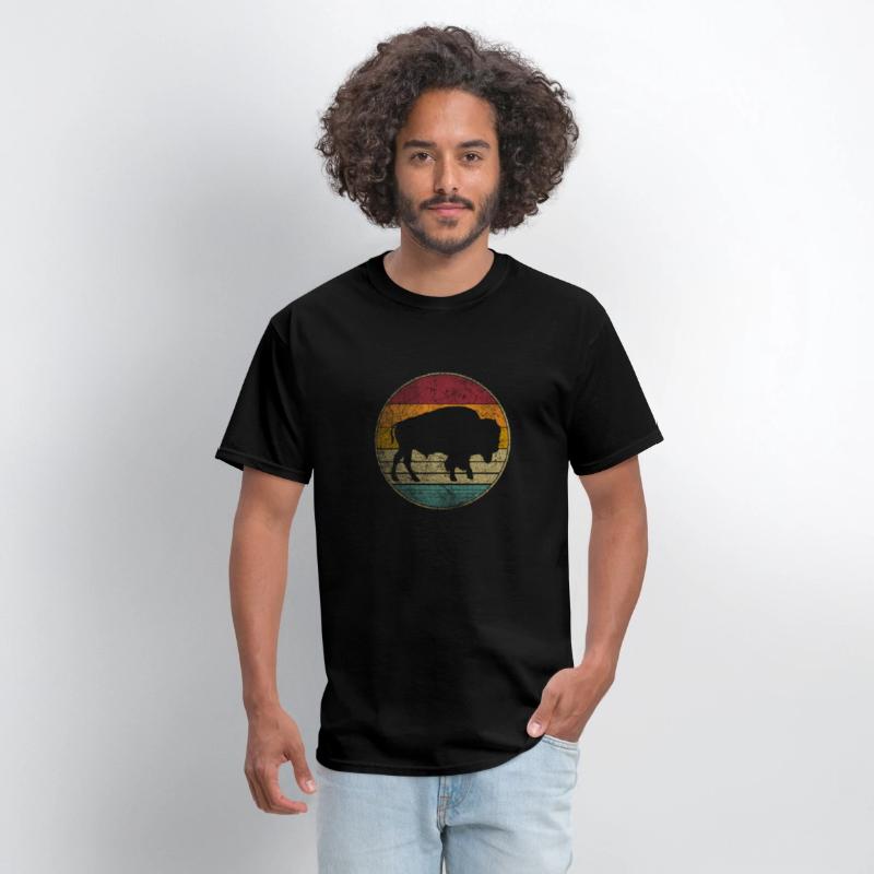 Buffalo Distressed Bison Animal Dad