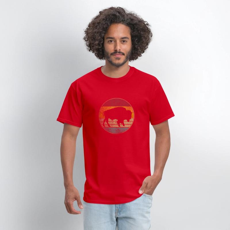 Buffalo Distressed Bison Animal Dad