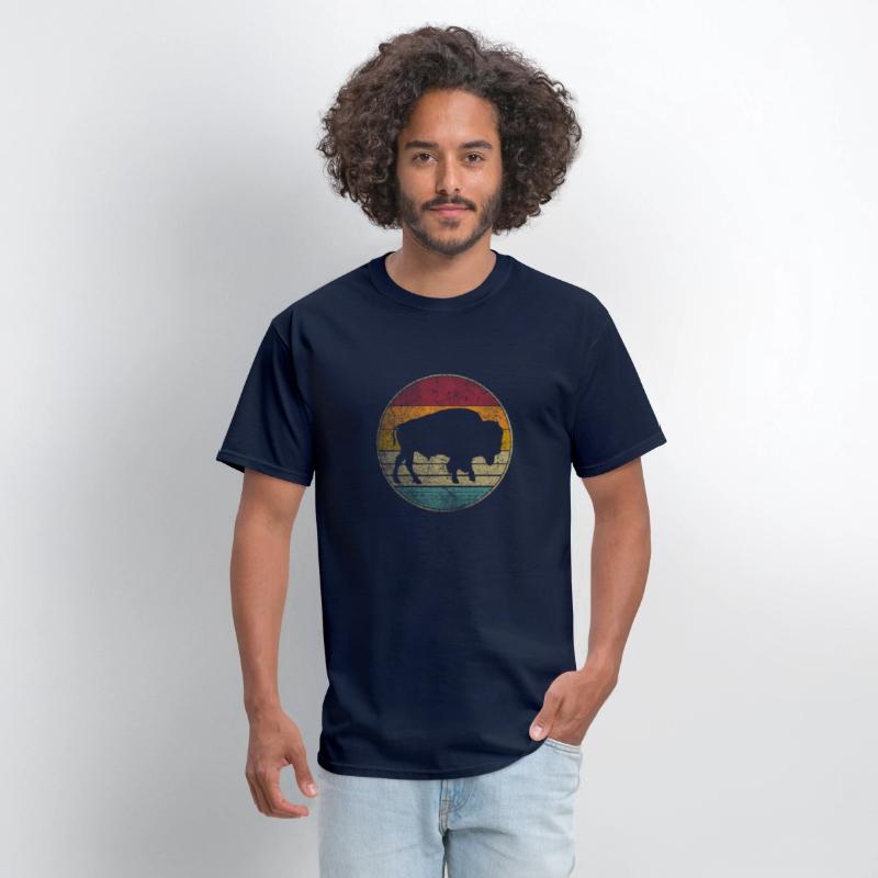 Buffalo Distressed Bison Animal Dad