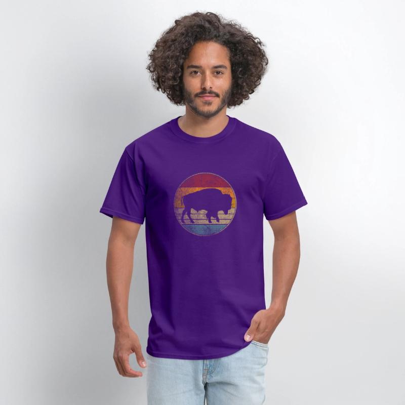 Buffalo Distressed Bison Animal Dad