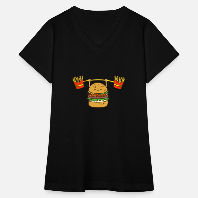 Burger Lifting Fries