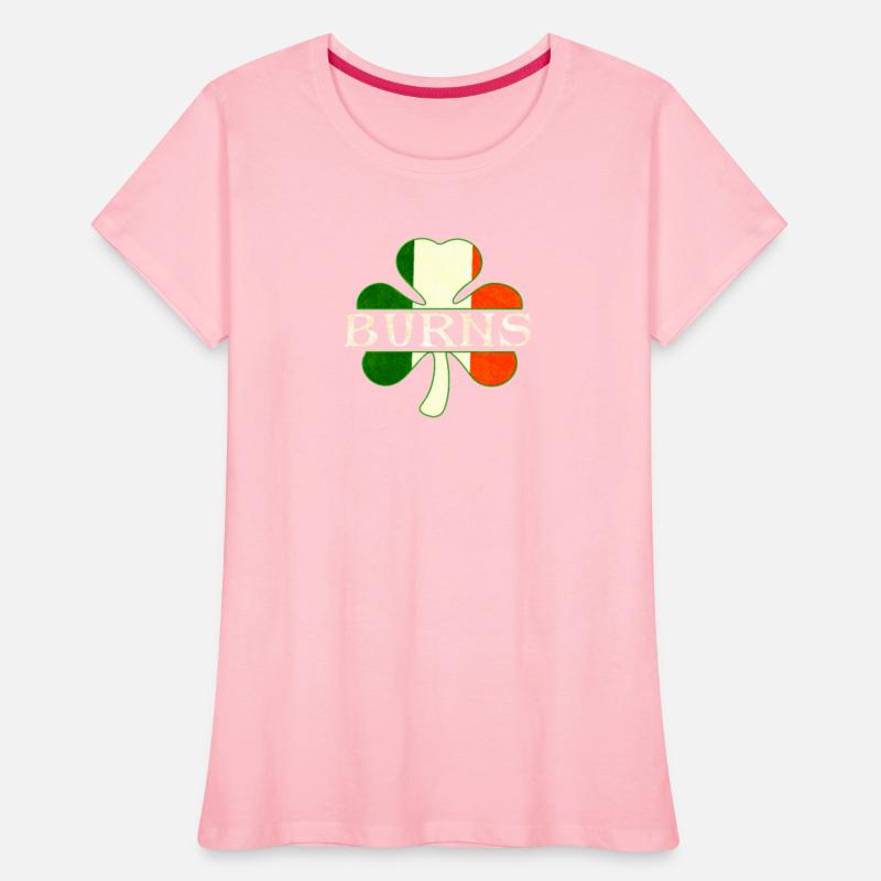 Burns Irish Surname Ireland Flag Shamrock