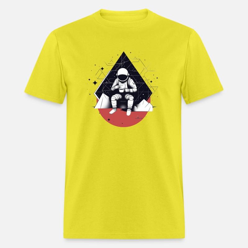 B&W Geometric Space Exploration morning Astronaut