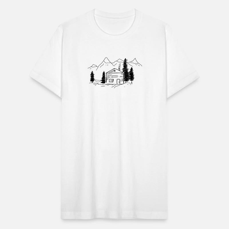 cabin and hammock in a beautiful landscape