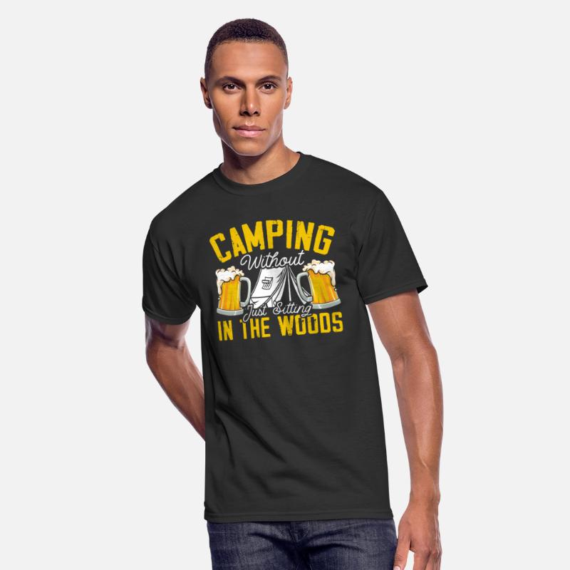 Camping And Beer Drinker Alcoholic Camp Camper