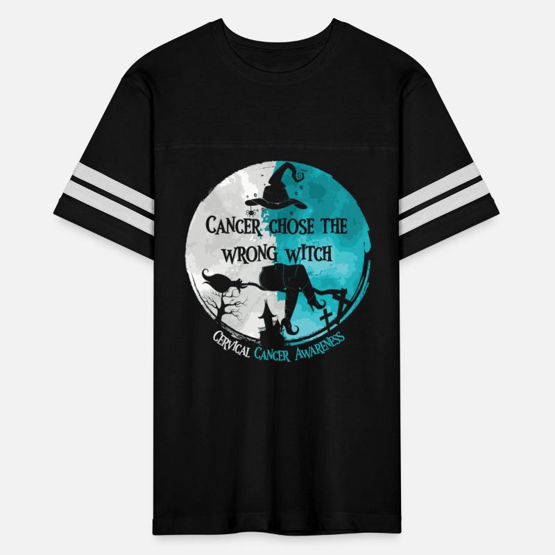 Cancer Witch Teal White Cervical Cancer