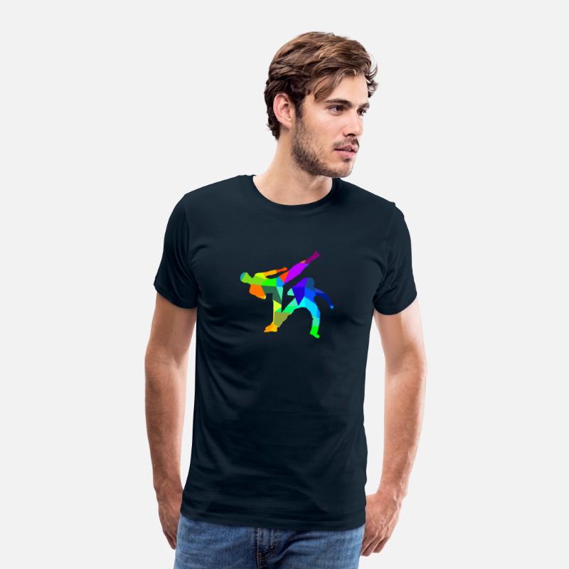 Capoeira rainbow colors polygon sport