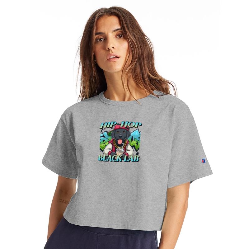 Cartoon Hip-hop Black Lab Dog