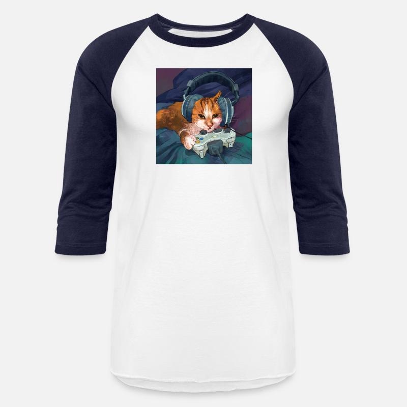 Cat Gaming Meme Game Handle Gamer Headphone Funny