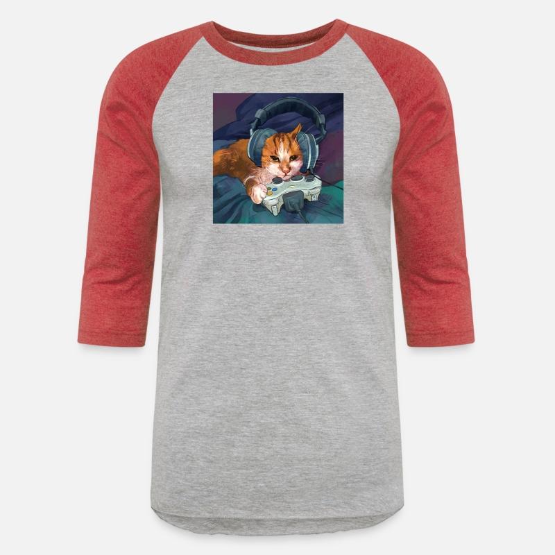 Cat Gaming Meme Game Handle Gamer Headphone Funny