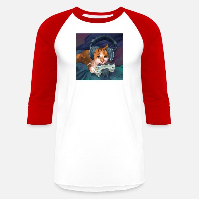 Cat Gaming Meme Game Handle Gamer Headphone Funny