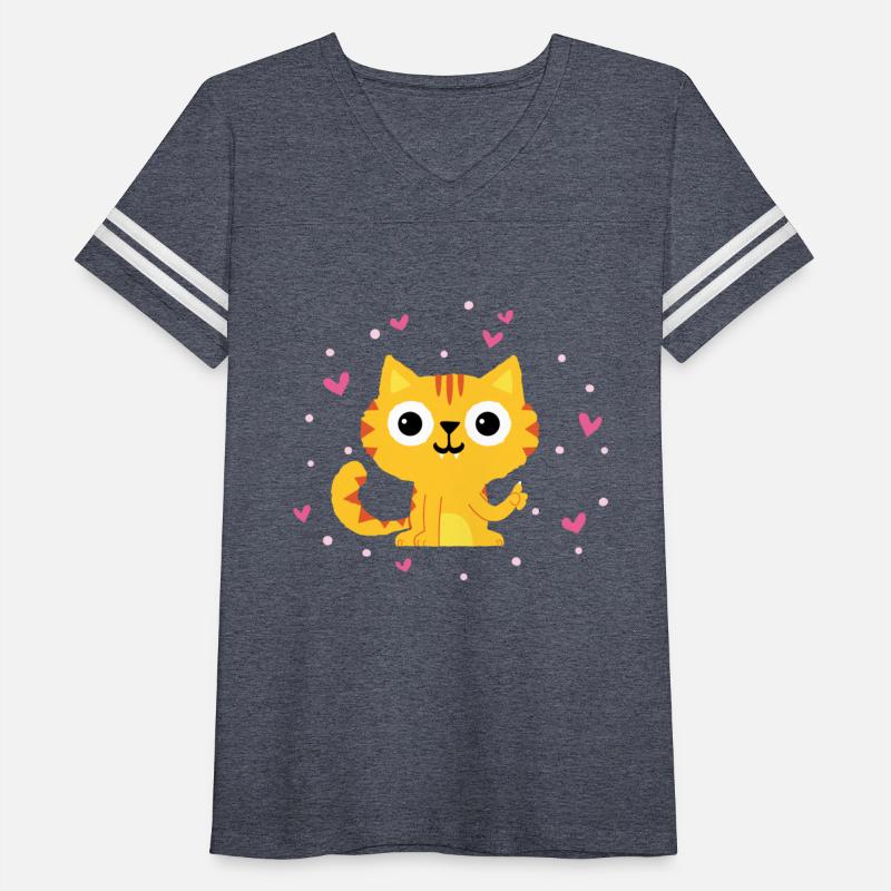 Cat I love cats heart child pet owner cute hearts