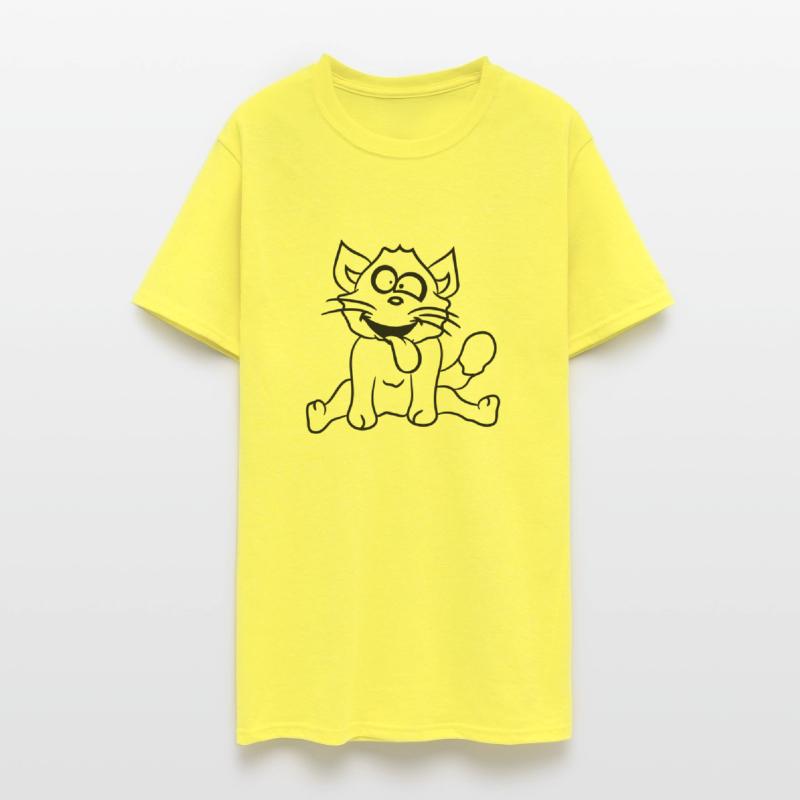 Cat Squinting Funny Crazy Stick Out Tongue Grimace