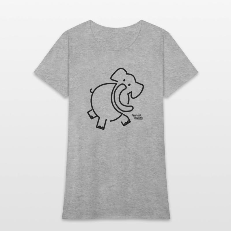 Cheerful elephant dance