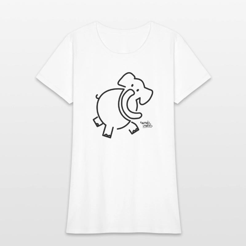 Cheerful elephant dance