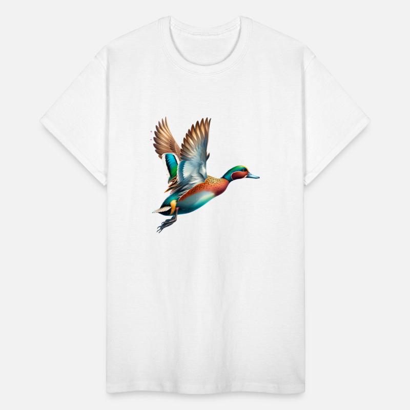 Chestnut Teal in Flight