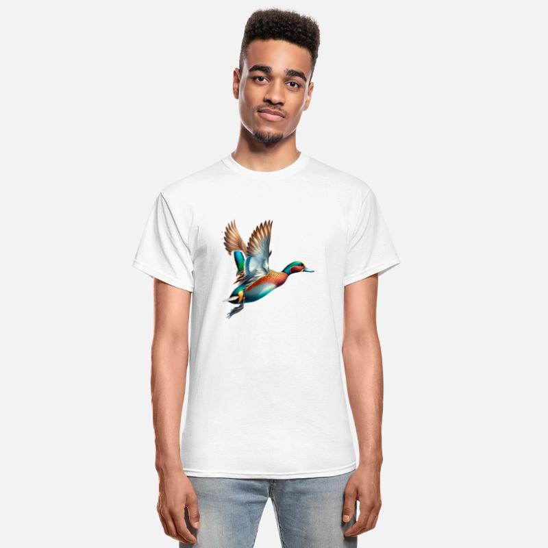 Chestnut Teal in Flight