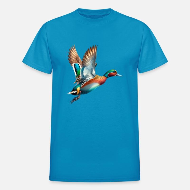 Chestnut Teal in Flight