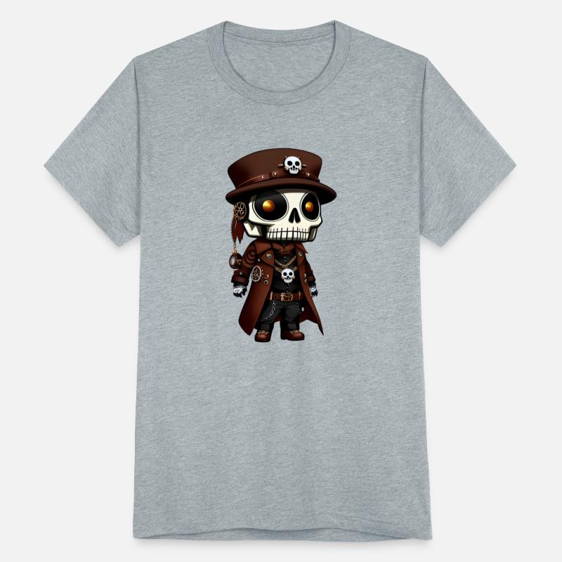 Chibi Bones: A Cute Steampunk Skeleton Design