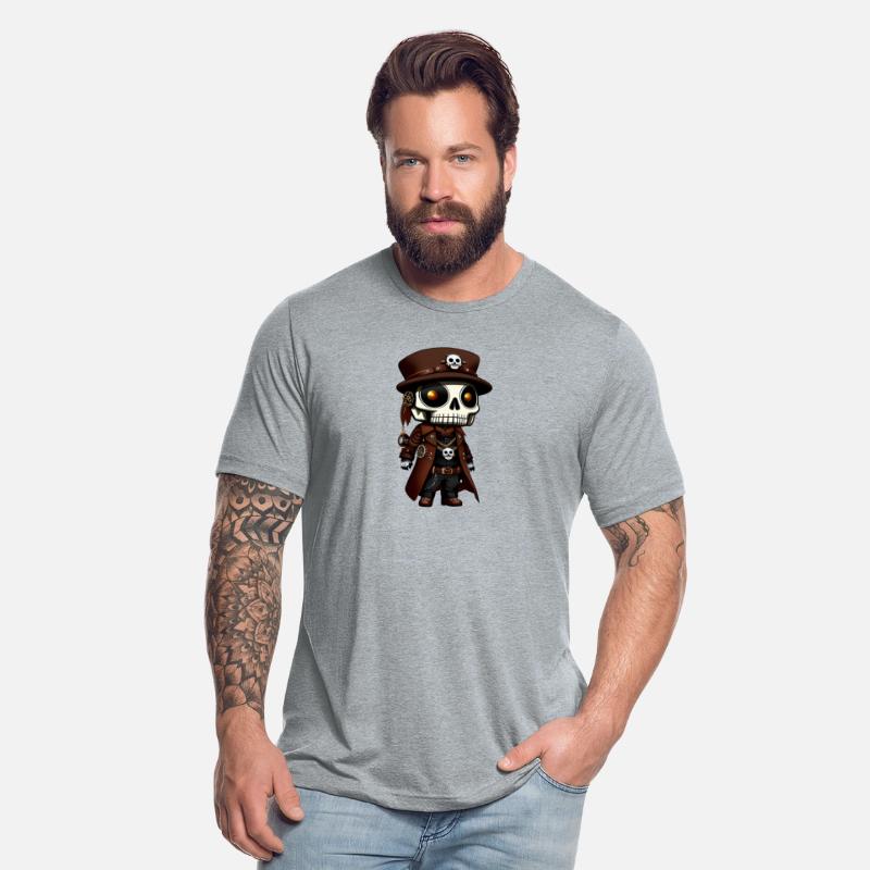 Chibi Bones: A Cute Steampunk Skeleton Design