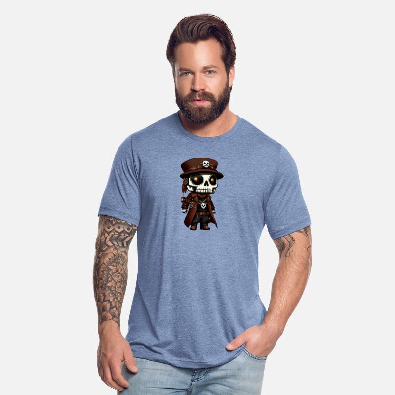 Chibi Bones: A Cute Steampunk Skeleton Design