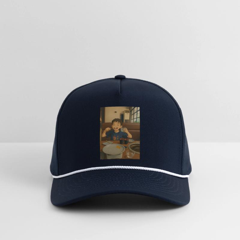 Child Enjoying Japanese Barbecue Scene