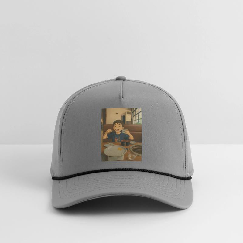 Child Enjoying Japanese Barbecue Scene