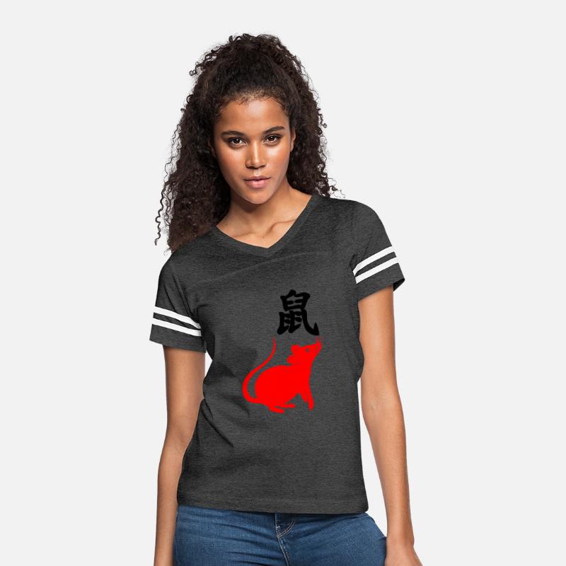Chinese character rat with Chinese zodiac red rat