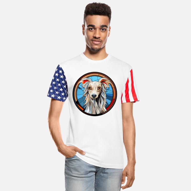 Chinese Crested Dog Breed Watercolor Glass