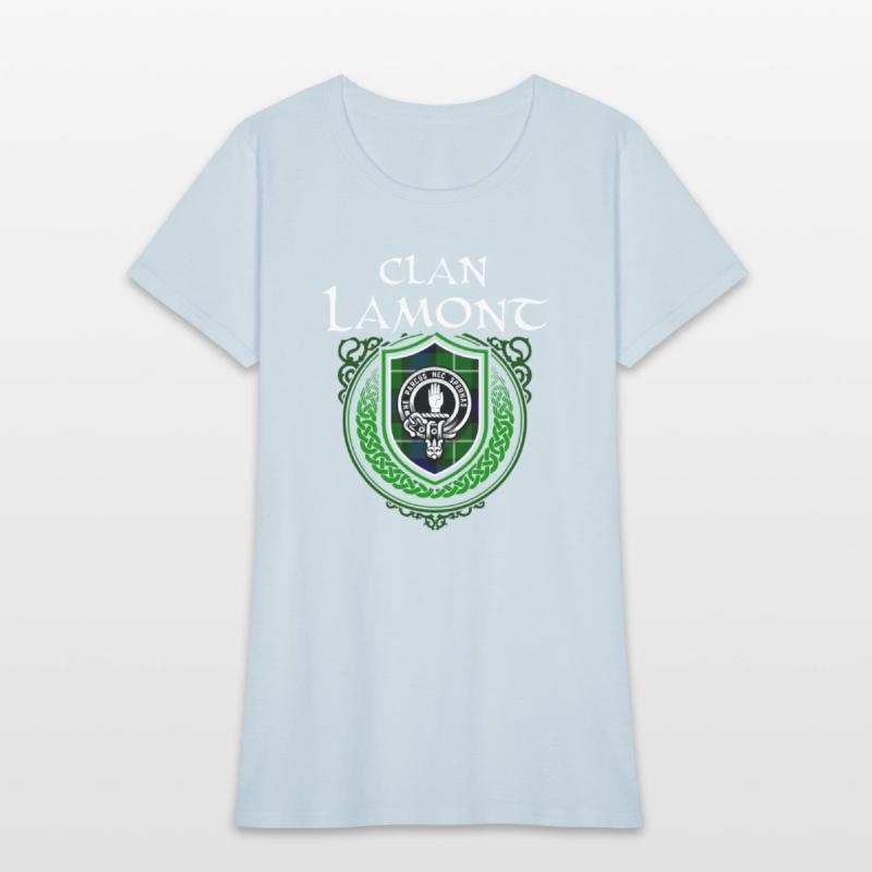 Clan Lamont Scottish Crest Badge and Tartan