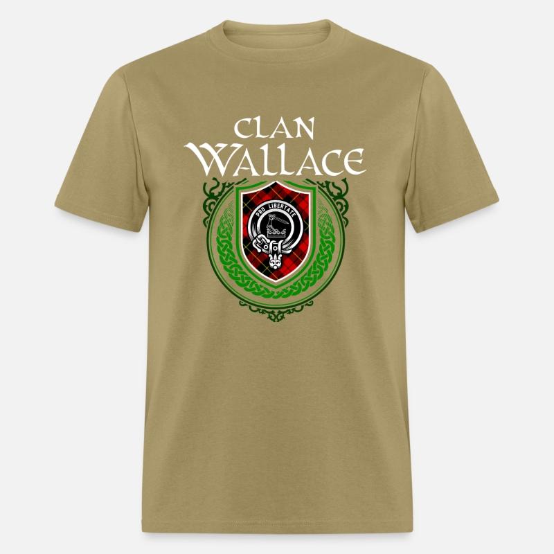 Clan Wallace Scottish Crest Badge and Tartan