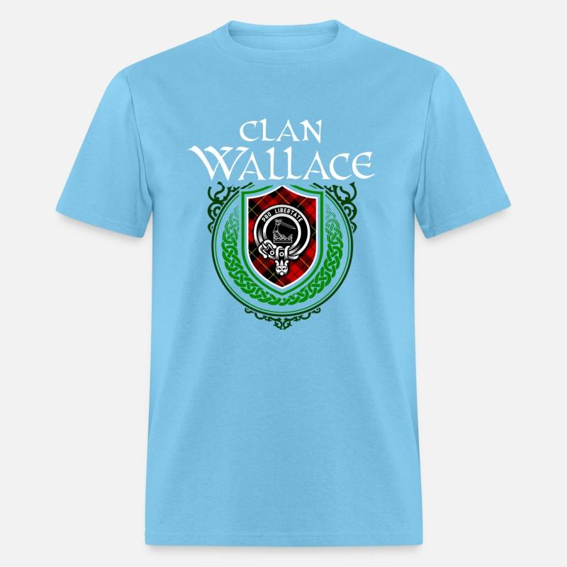 Clan Wallace Scottish Crest Badge and Tartan