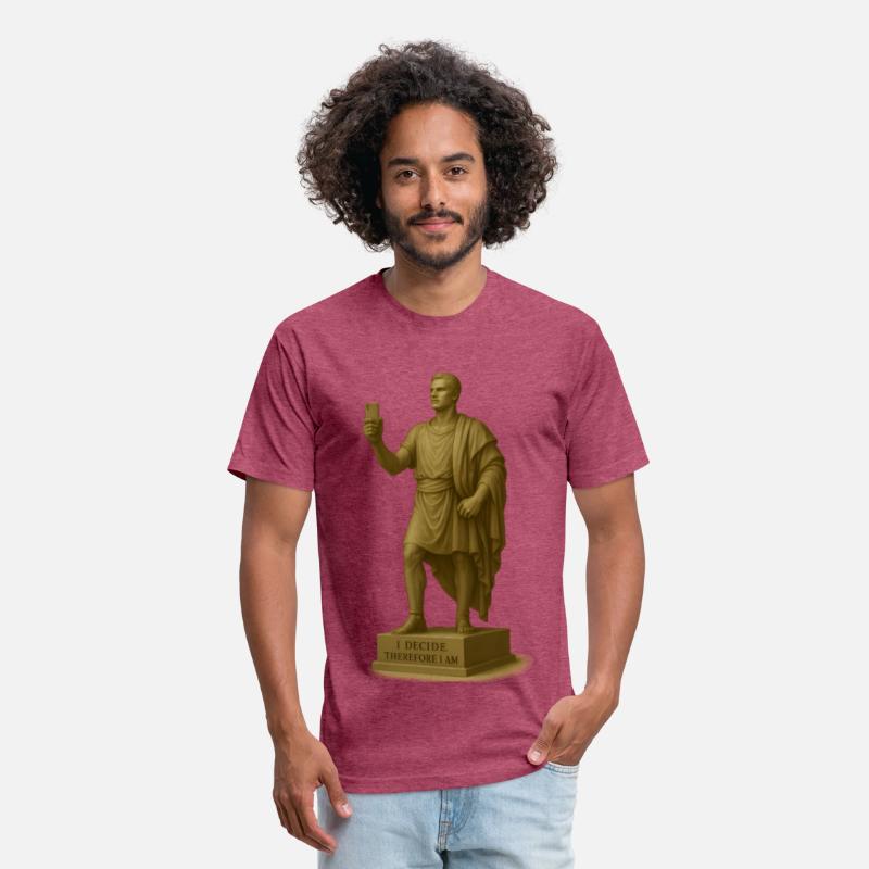 Classical Philosopher Statue on Smartphone