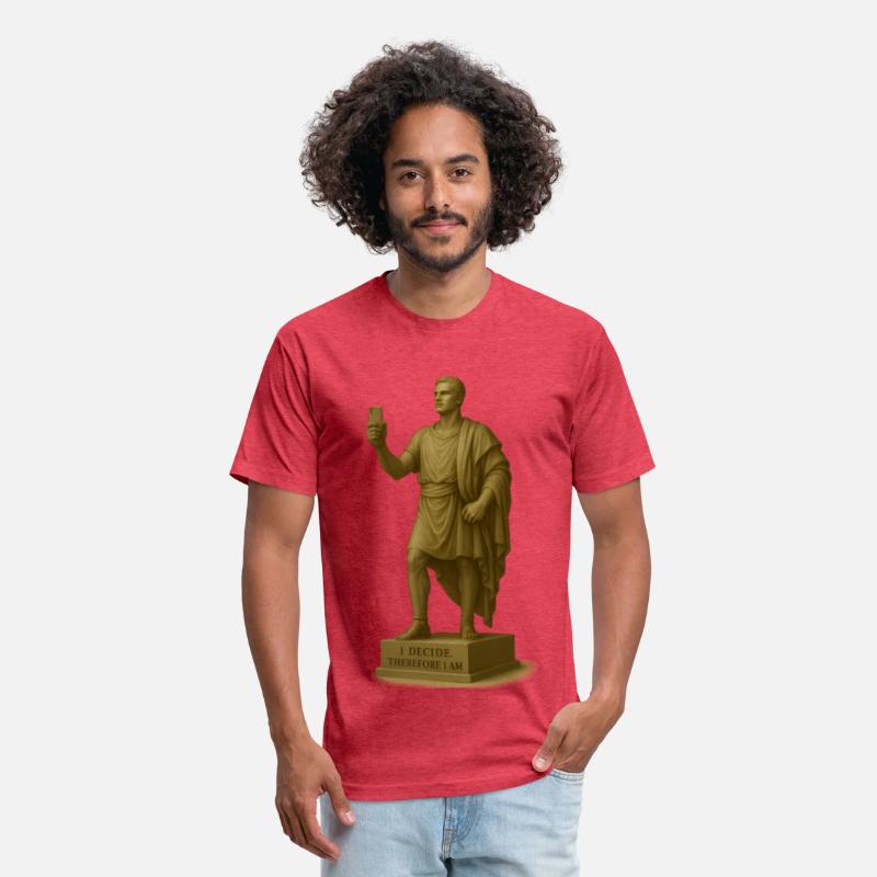 Classical Philosopher Statue on Smartphone