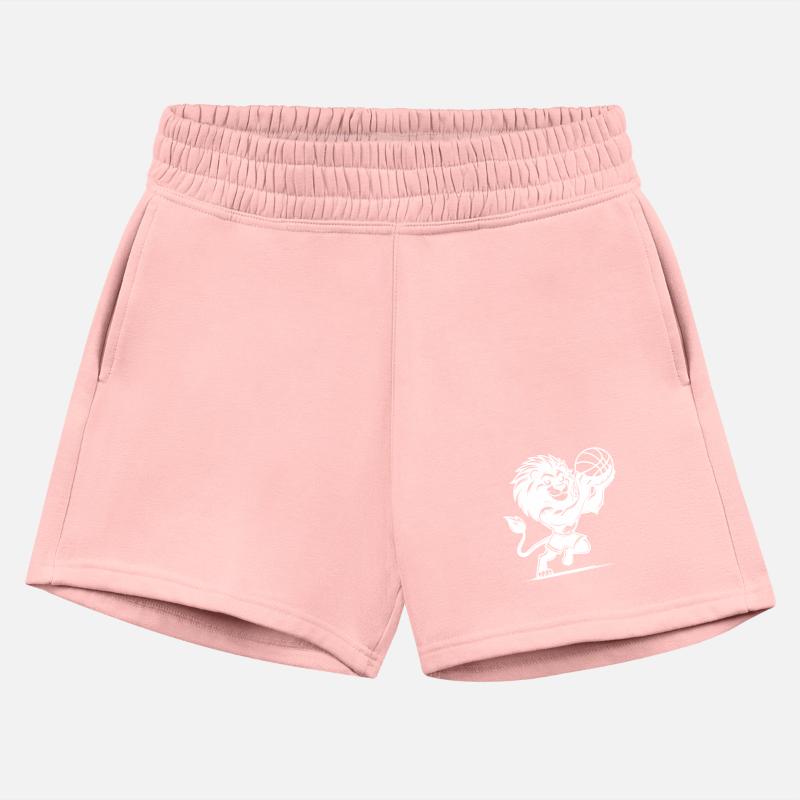 Clever Lion With Basketball During A Basket Shot