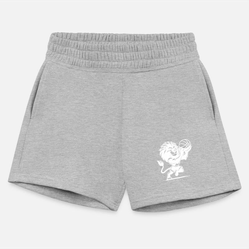 Clever Lion With Basketball During A Basket Shot