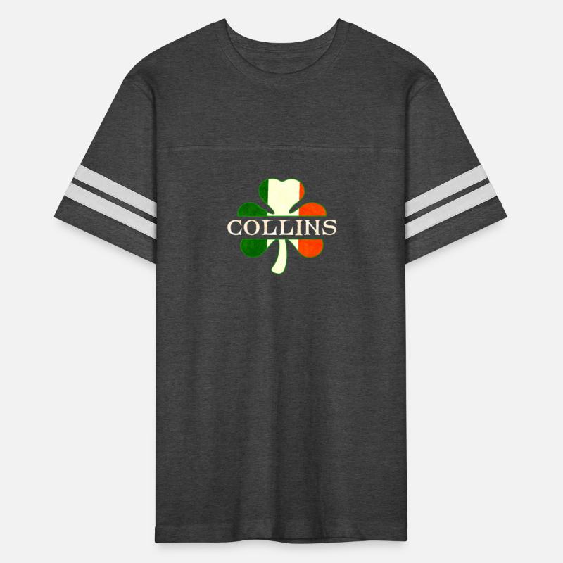 Collins Irish Surname Ireland Flag Shamrock