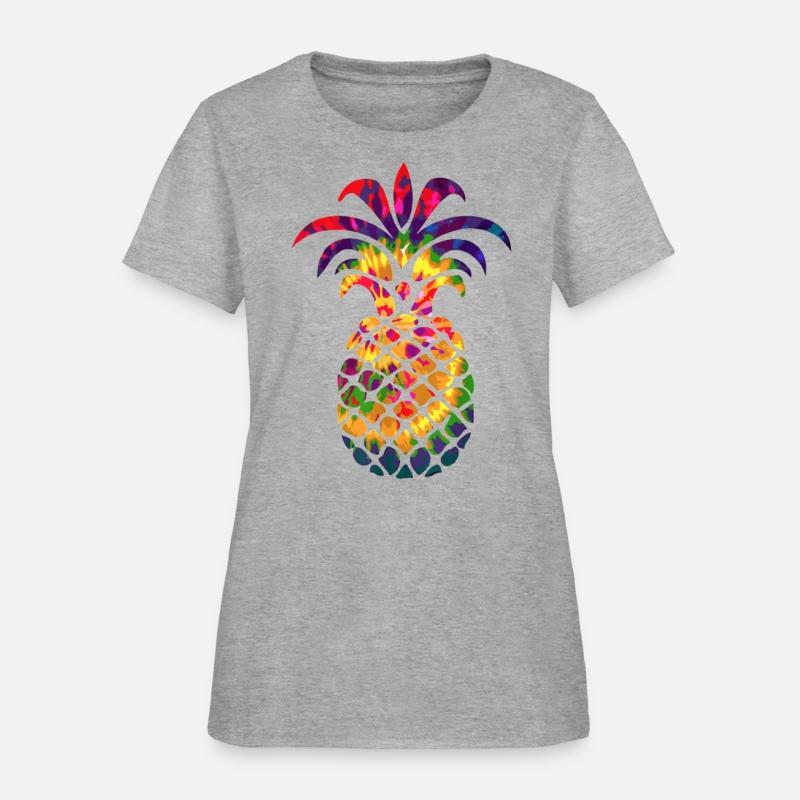 Colorful Beautiful Pineapple Hippie Color Funny