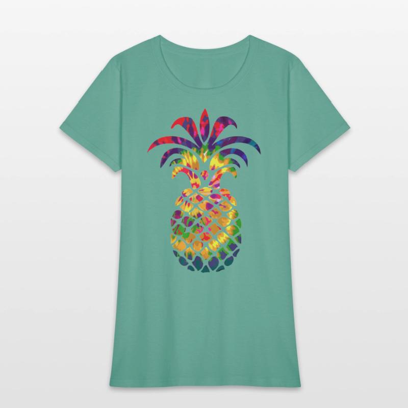 Colorful Beautiful Pineapple Hippie Color Funny