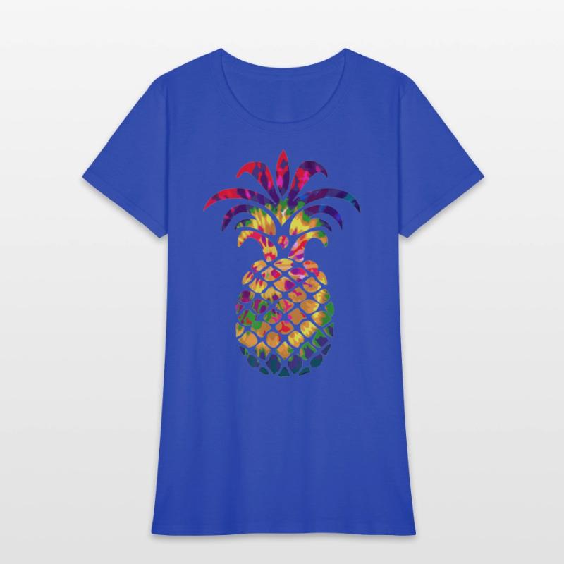 Colorful Beautiful Pineapple Hippie Color Funny