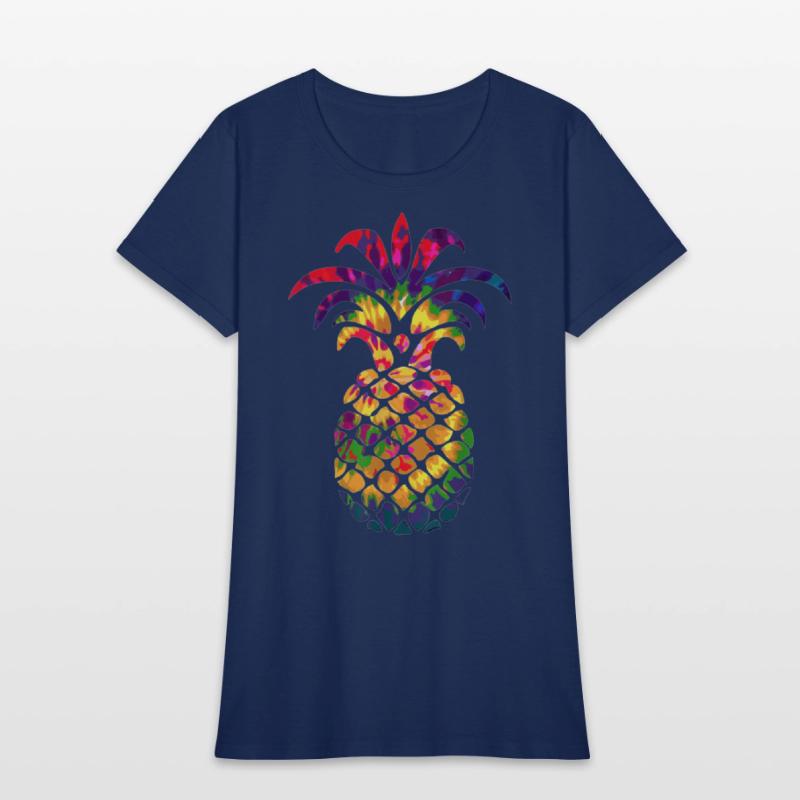 Colorful Beautiful Pineapple Hippie Color Funny