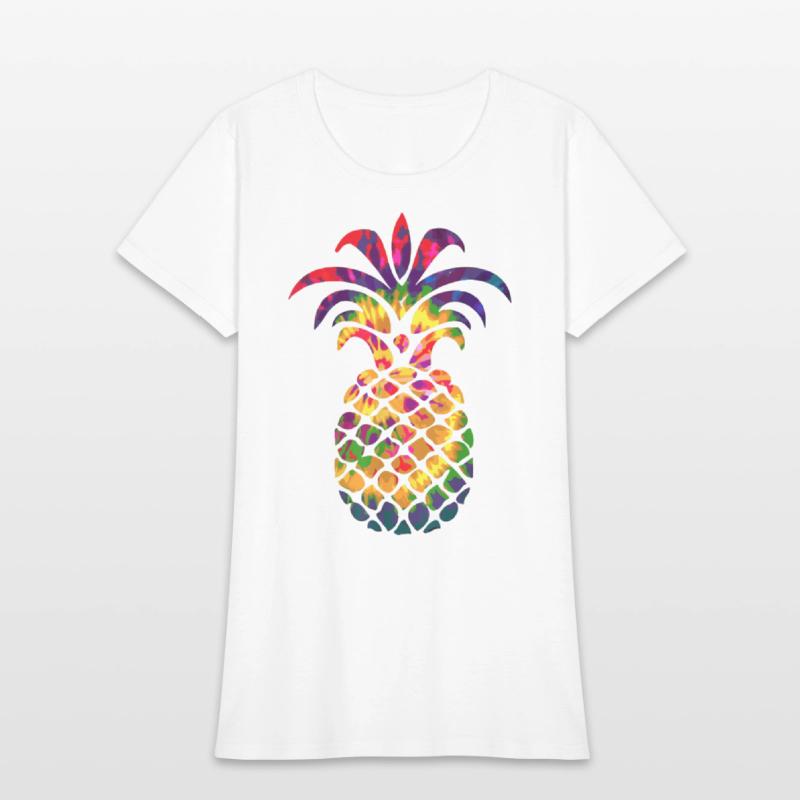 Colorful Beautiful Pineapple Hippie Color Funny