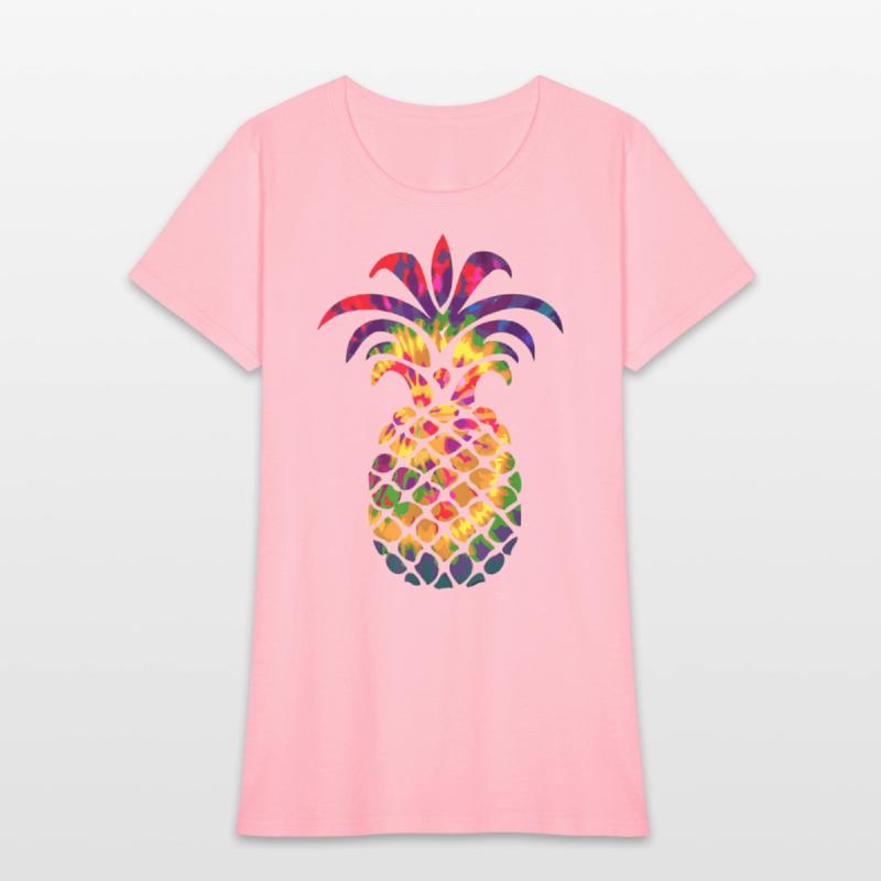 Colorful Beautiful Pineapple Hippie Color Funny