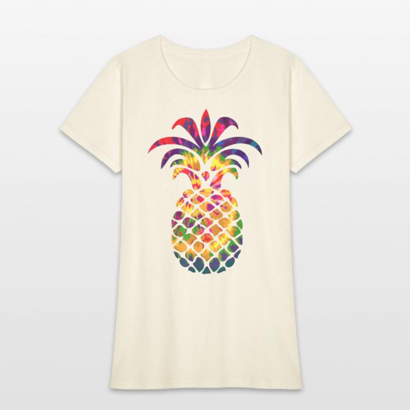Colorful Beautiful Pineapple Hippie Color Funny