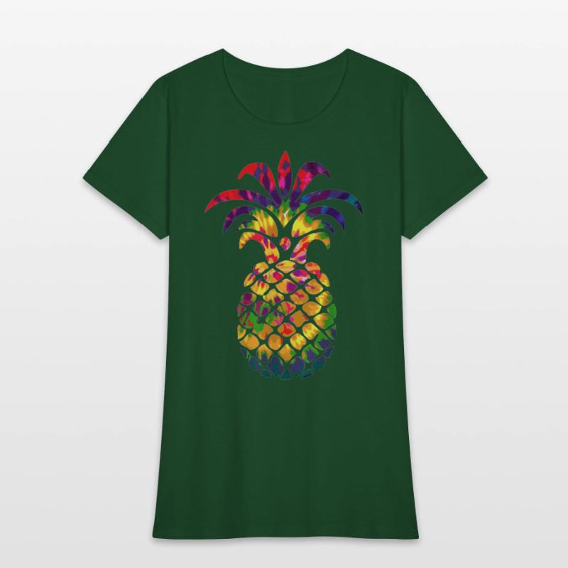 Colorful Beautiful Pineapple Hippie Color Funny