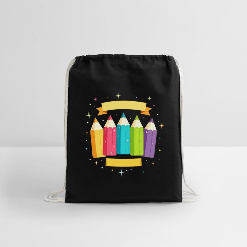 Colorful pens with stars