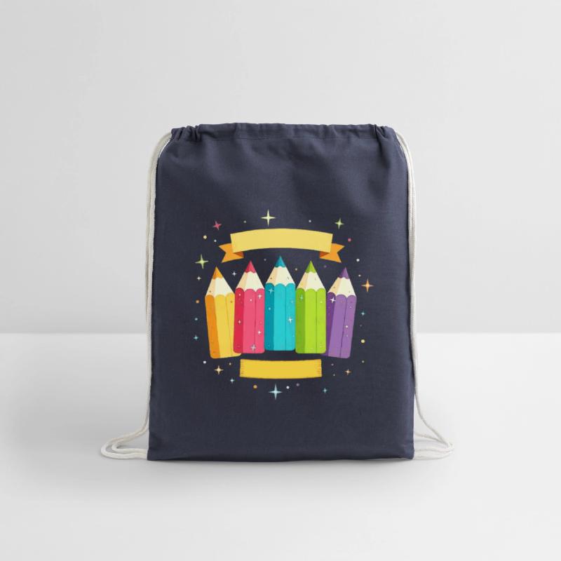 Colorful pens with stars