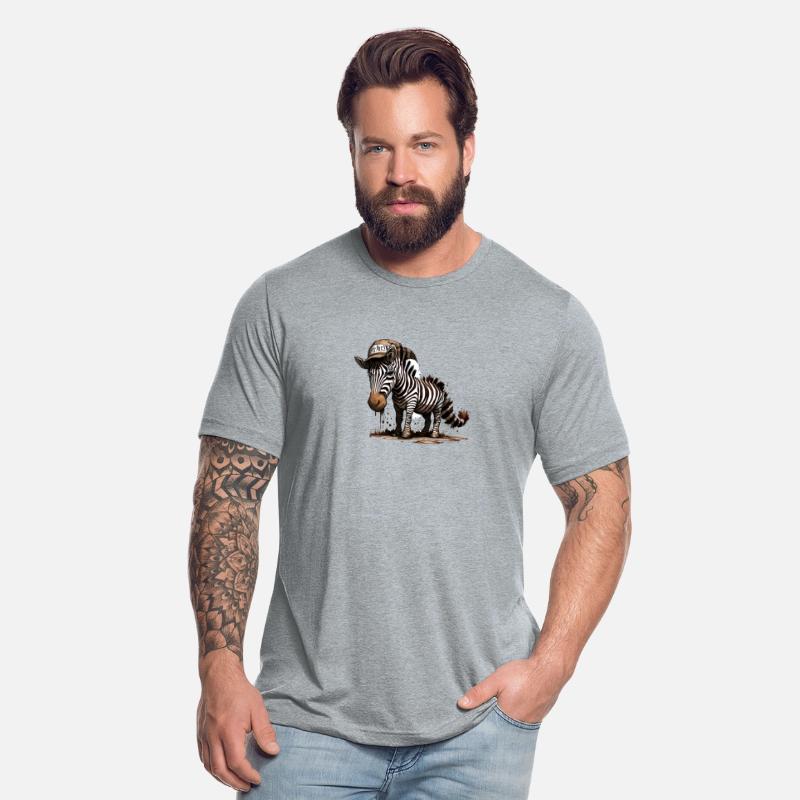 Cool and elegant punk zebra