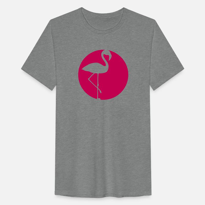 cool circle round logo silhouette outline flamingo