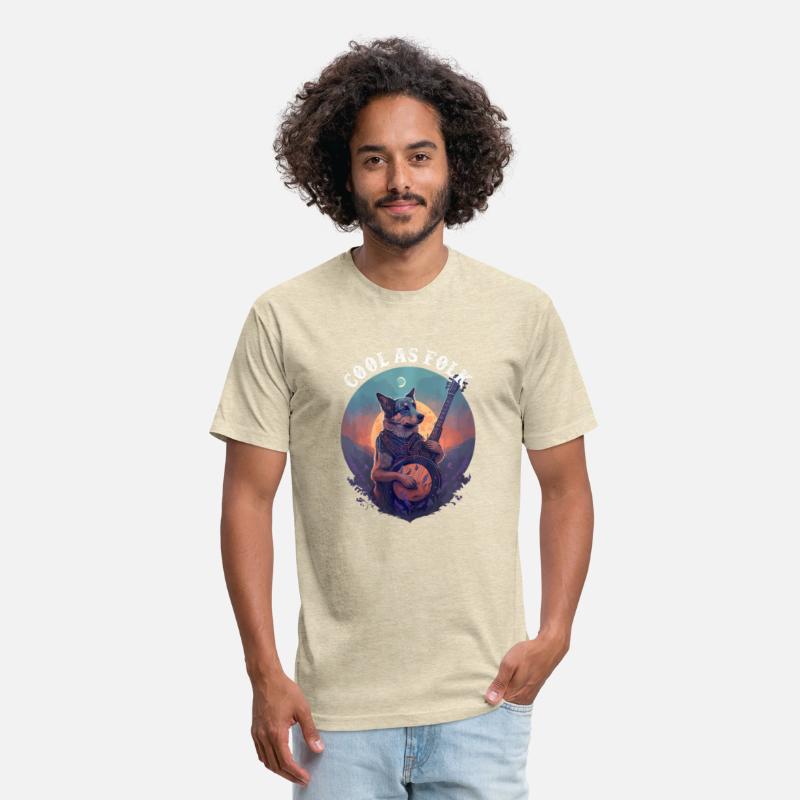 Cool Dog Playing a Banjo Bluegrass Cool As Folk